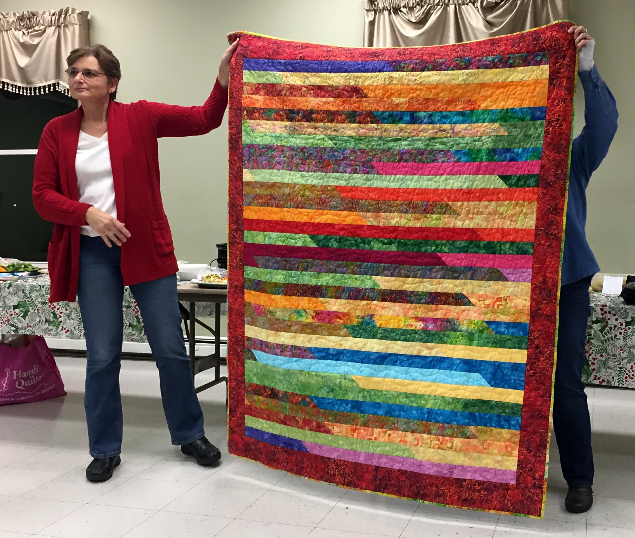 Susan's Jelly Roll Race Quilt