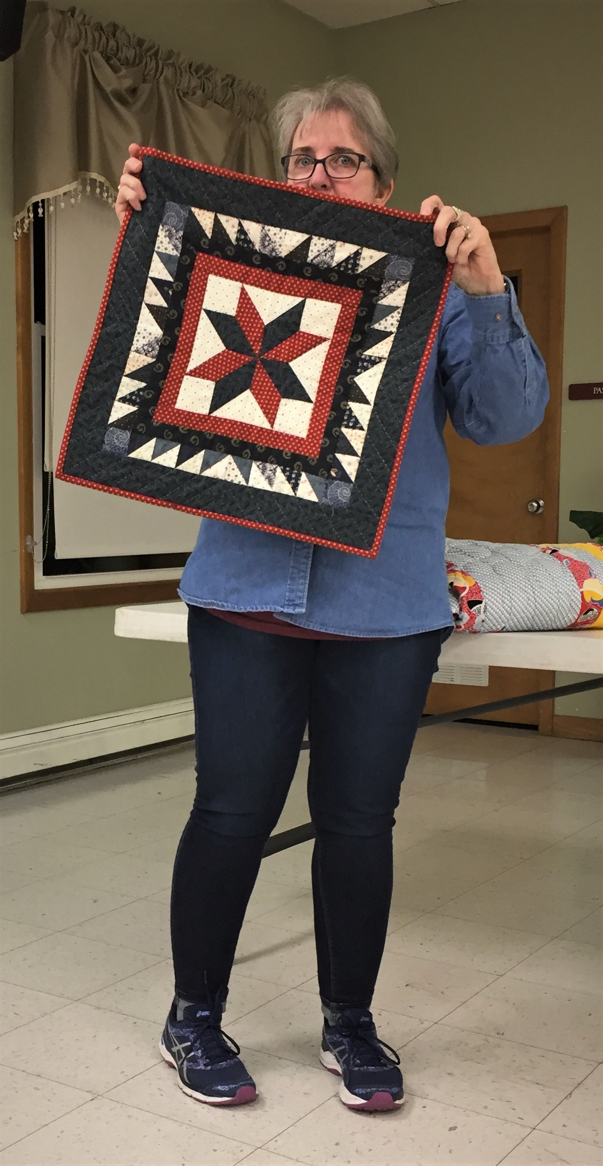 Cindy and mini quilt