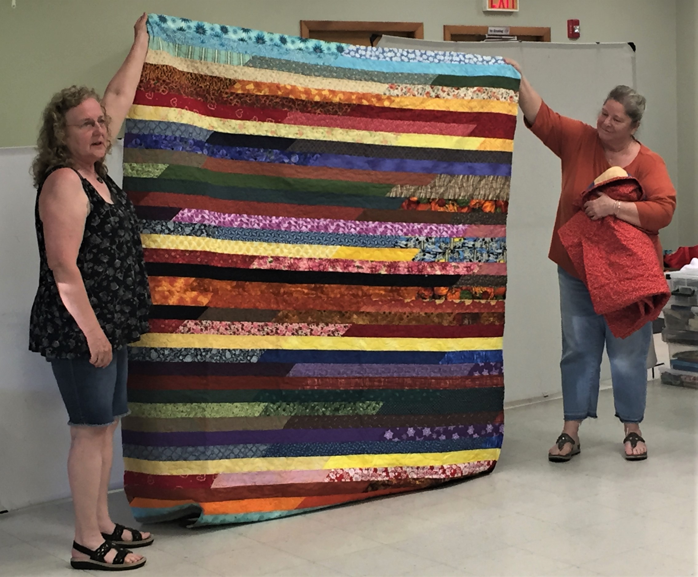 Jelly Roll Race Quilt Camp Sunshine 2