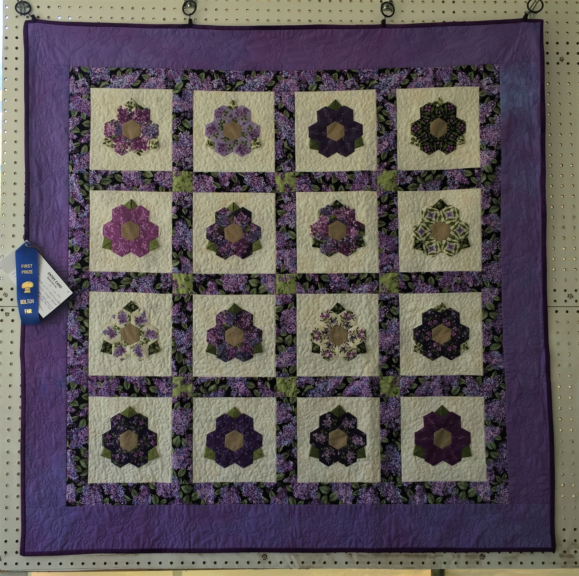 Christa's Blue Ribbon Quilt