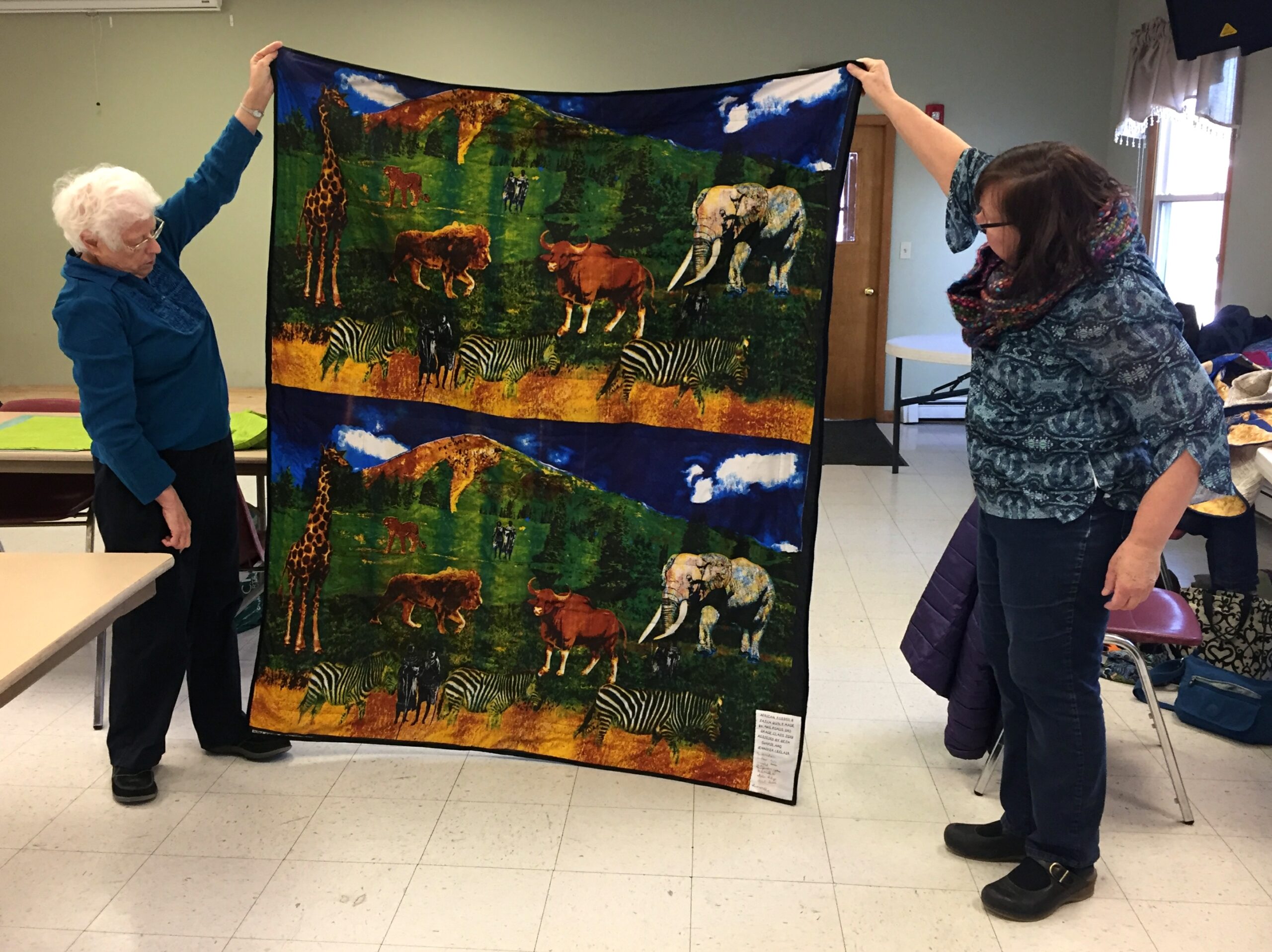 201902_os_Beth and Third Grade Quilt